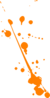 Orange Paint Splat Clip Art
