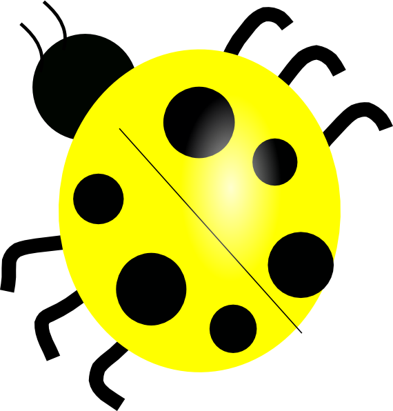 yellow ladybug clipart - photo #5