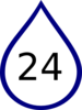 Number Rain Drop Clip Art