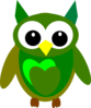 Purple Gray Owl Roseanne Clip Art