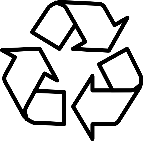 Recycling Symbol Outline Clip Art at Clker.com - vector clip art online