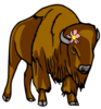 Bison Blossom Clip Art