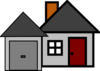 Grey House Clip Art