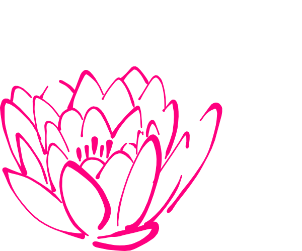 lotus flower outline clip art free - photo #18