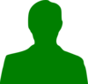 Green Man Sillhouette Clip Art