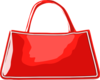 Red Glossy Handbag Clip Art