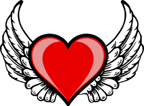Heart Wing Logo Clip Art