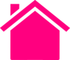 Pink House Clip Art