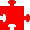 Red Puzzle Piece Clip Art