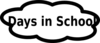 Days In School Sign Clip Art