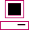 Pink Computer Clip Art