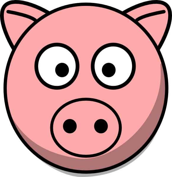 clipart pig face - photo #5