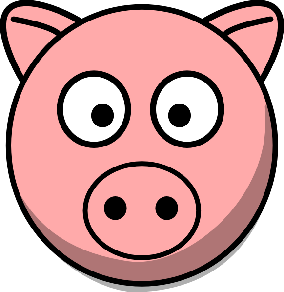 clip art pig head - photo #1