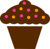 Polka Dot Cupcake Clip Art