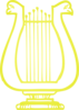 Golden Lyre Clip Art