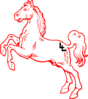 Mustang Red Clip Art