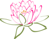 Pink Lotus 2 Clip Art
