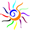 Colorful Sun Clip Art