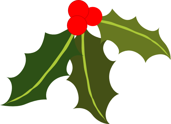 christmas clip art holly leaf - photo #46
