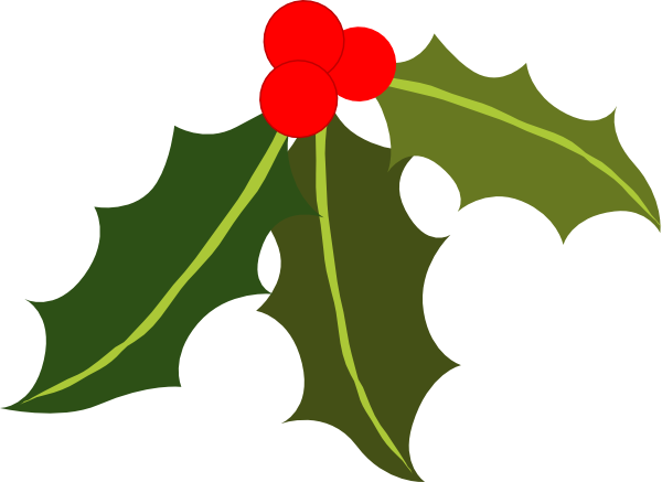 clip art borders holly leaves - photo #24