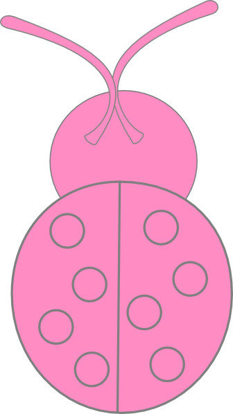 pink ladybug clip art free - photo #21