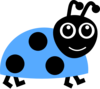 Blue Ladybug Clip Art