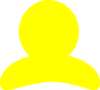 Yellow User Icon Clip Art
