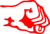 Red Fist Logo Clip Art
