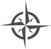 White Compass Rose Clip Art