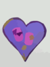 Purple Abstract Heart Clip Art
