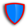 Blue-red  Security Shield Clip Art