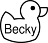 Beckyduck Clip Art