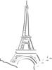 Eiffel Tower Triple Layer Clip Art