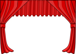 Illustration about Theater masks on a stage with a red curtain / 3d  Illustration. Illustration of masks,…