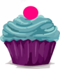 Cupcake With Gumball Clip Art