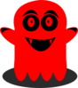 Red Ghost Clip Art