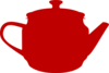 Red Teapot Clip Art