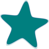 Aqua Star Clip Art