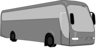 Gray Charter Bus Clip Art