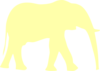 Yellow Elephant Clip Art