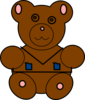Brown Fluffy Teddy Clip Art