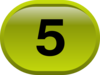 Button For Numbers 5 Clip Art