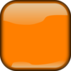 Dark Orange Locked Square Button Clip Art
