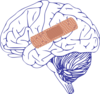 Brain With Bandaid Clip Art