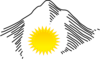 Mountain Sun Clip Art