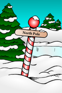 North Pole Sign Clip Art