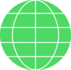 Green Globe Icon Clip Art