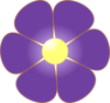 Purple  Flower Clip Art