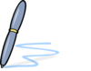 Pen With Blue Line Clip Art