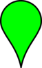 Google Maps Icon - Blank Green Clip Art